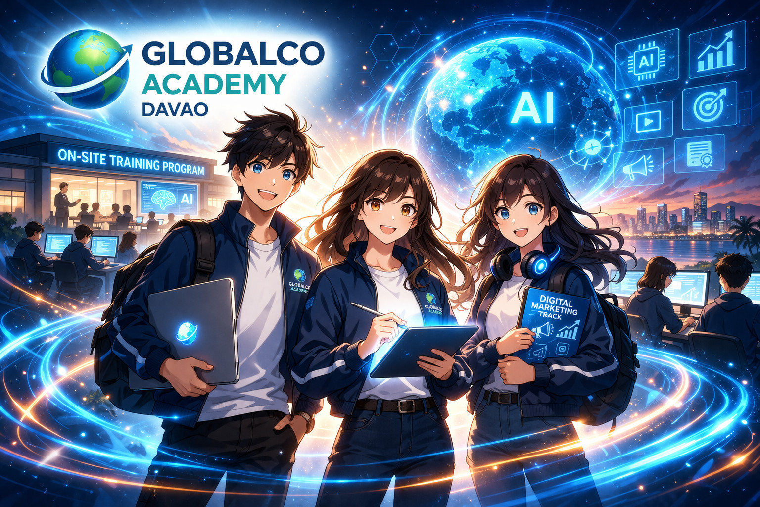 Globalco Academy trainees in structured on-site training